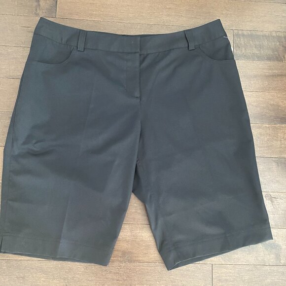 Black Adidas Climalite black shorts size 12 - Picture 1 of 6